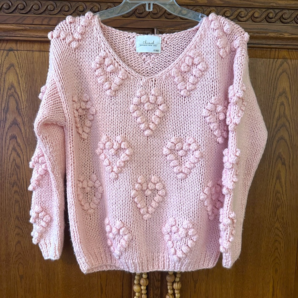 Chicwish Knit Your Love v-neck sweater